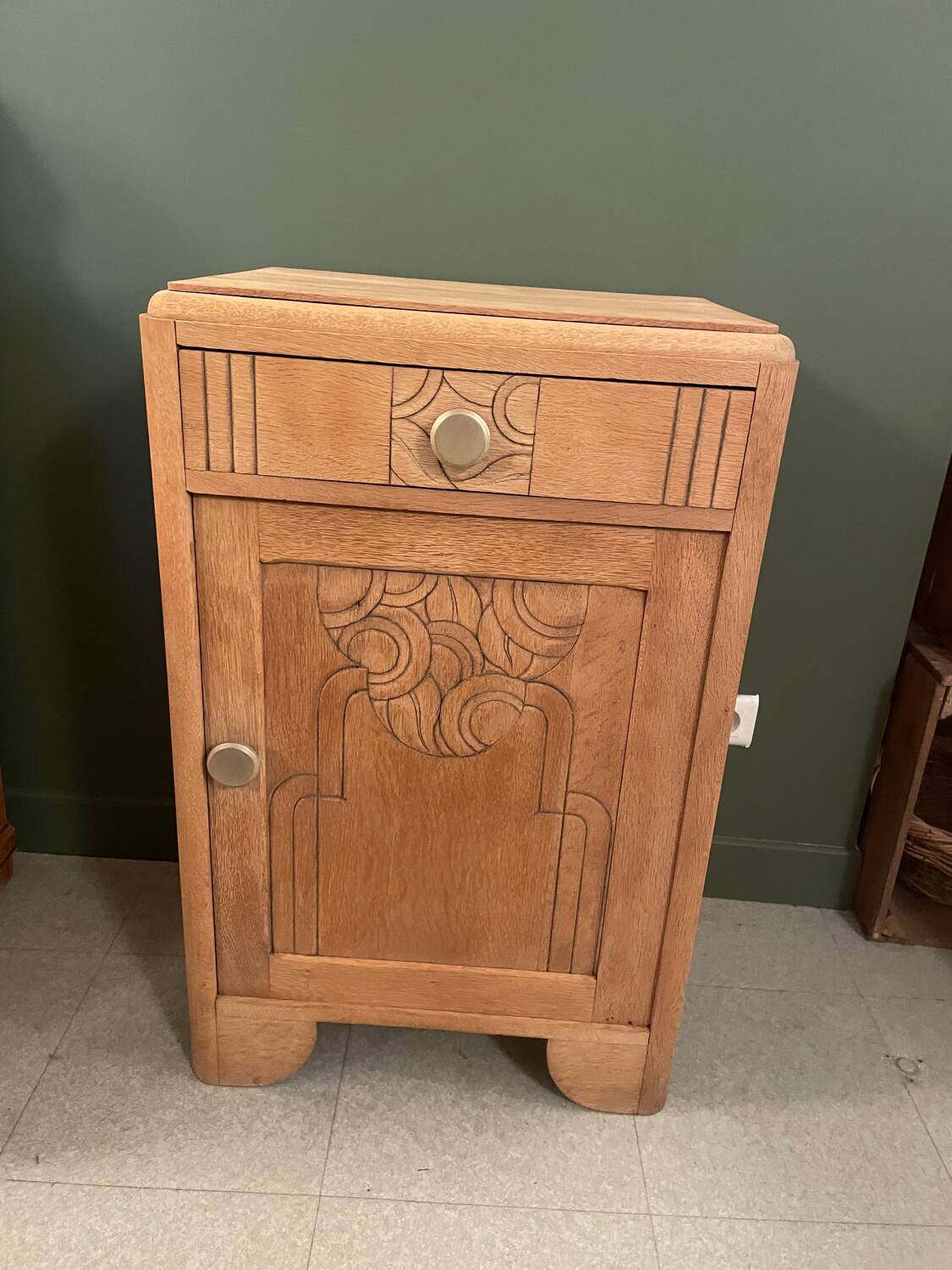 Art Deco sideboard, sandblasted