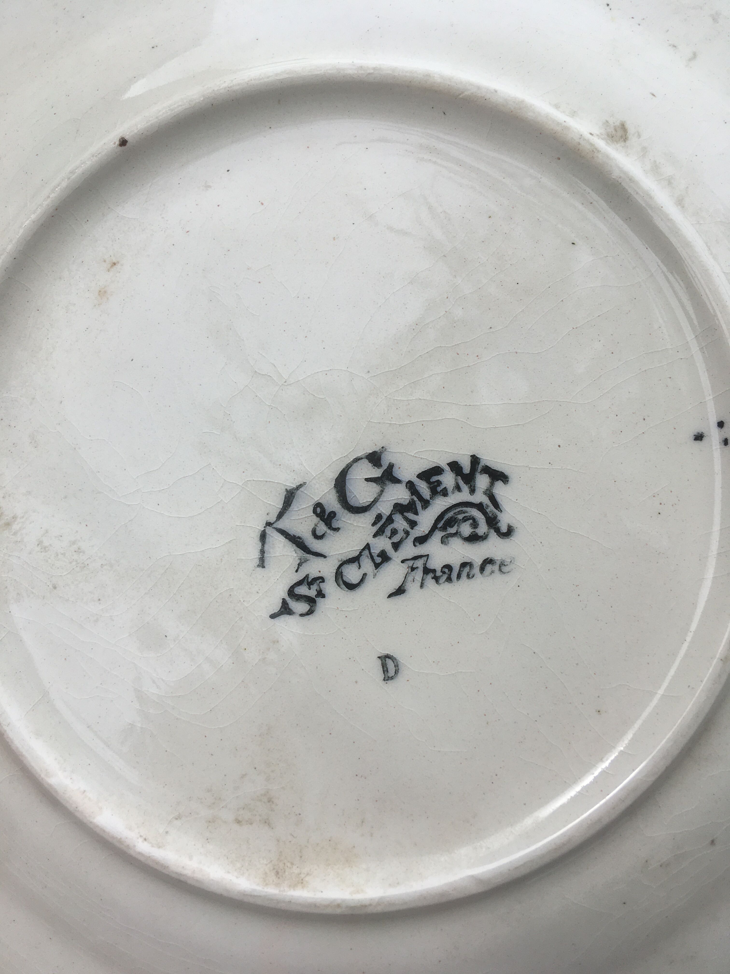 Lunéville asparagus plate