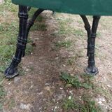 Old garden bench cast iron foot