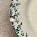 round dish in opaque Gien porcelain, Montigny model