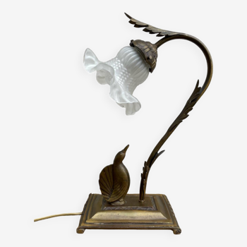 Art Deco bronze lamp