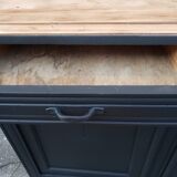 Vintage art deco abyssal blue buffet