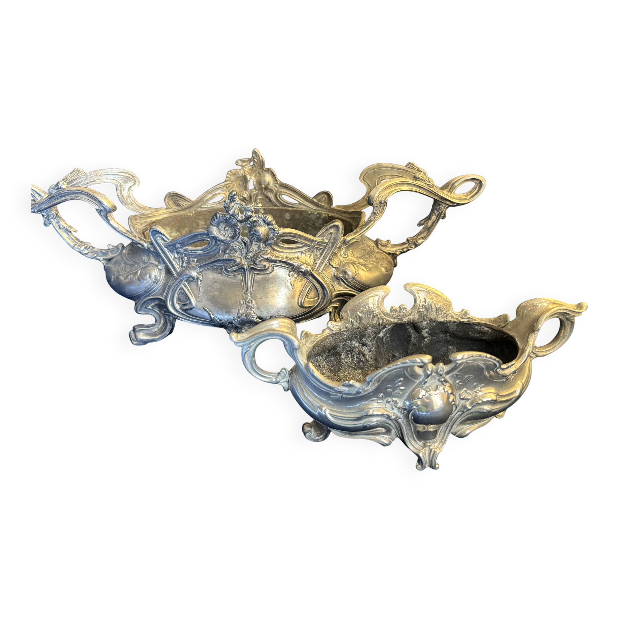 Pair of Art Nouveau planters