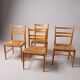 Set of 4 Scandinavian Gemla chairs. Gracell model by Yngve Ekström