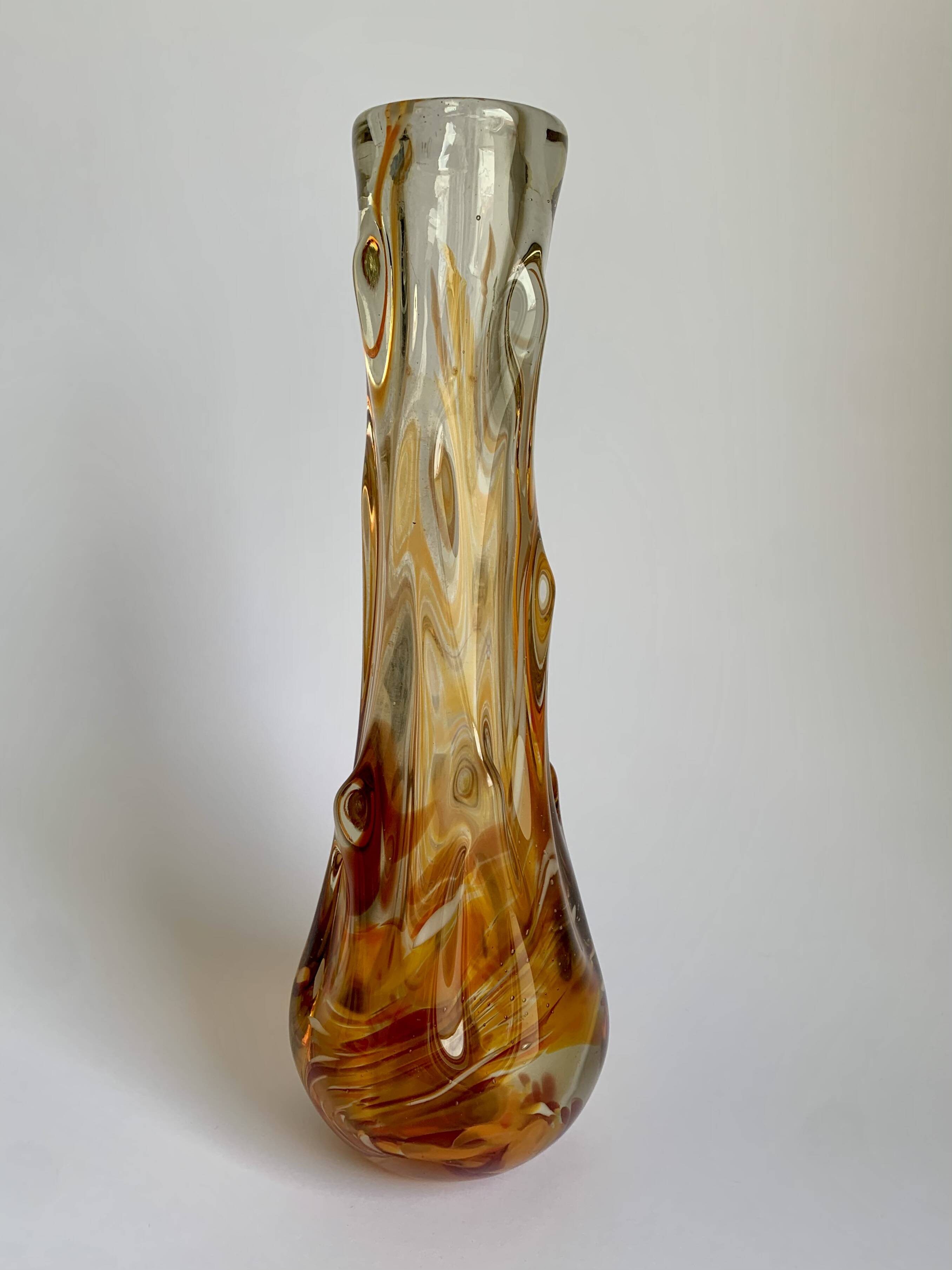 Vintage Glass Vase, 1970s