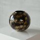 Art Deco vase in Italian ceramic with gold glitter from the 1940s.