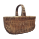 Wicker basket basket with vintage handle size: height -34cm- width -40cm - prof-29cm