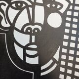 Anonymous, ethnic head, graphic, 2000s