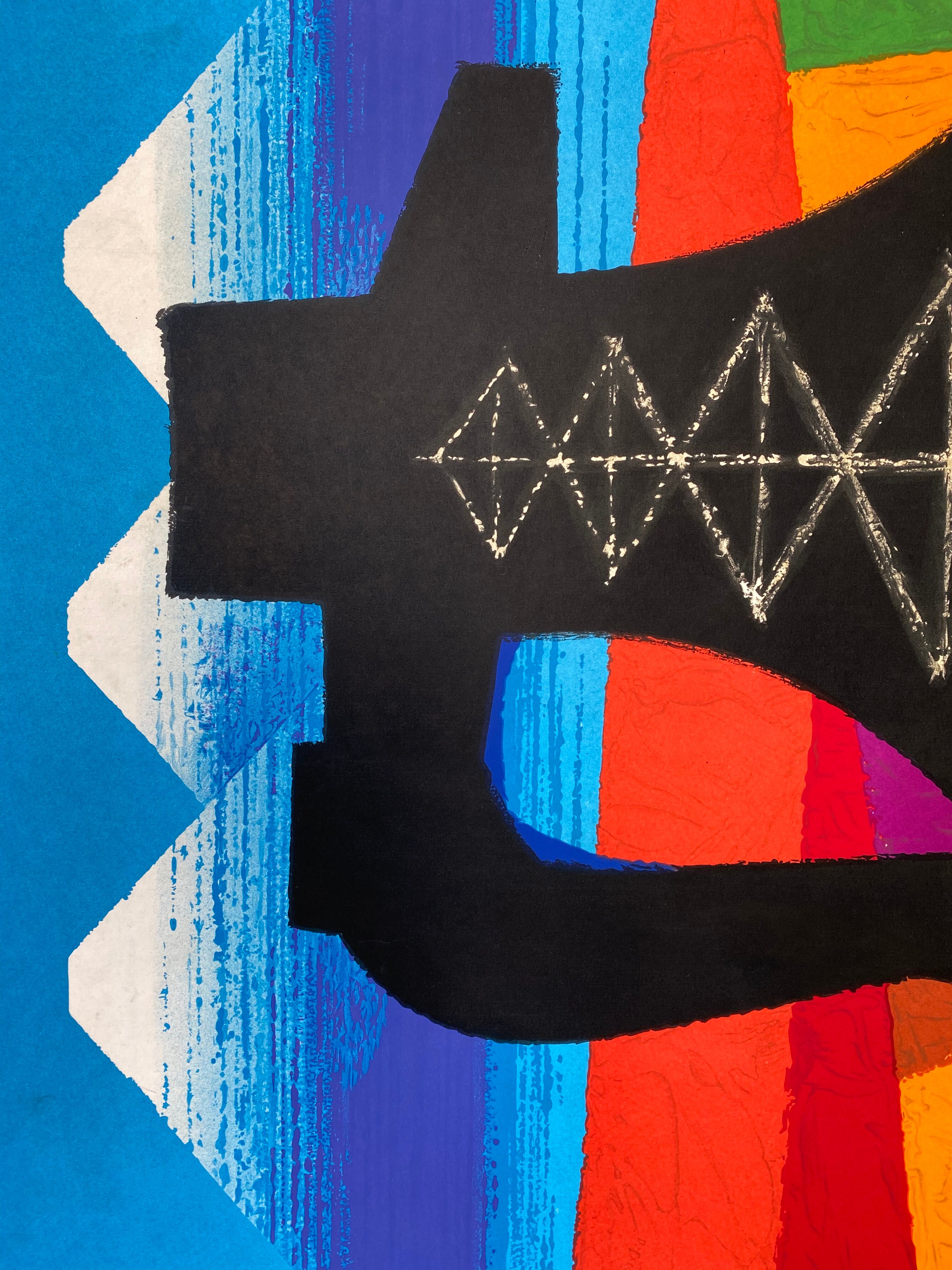 Original old poster Air France, Chile By Nathan