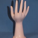Pink vintage ceramic hand baguier