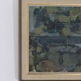 Swedish Oil on Canvas – "Obscured by Trees" by Alvar Jansson