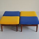 Quatre tabourets fd 137 série japan de Finn Juhl - 1950