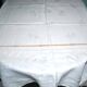 Vintage tablecloth in mixed cotton damask 130x150 floral decor monogram medallion BV + 10 napkins *M