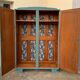 Armoire parisienne art déco bleue grisé 1930