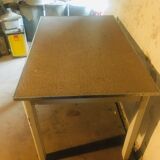 1930s country table/bistro table in its pattine