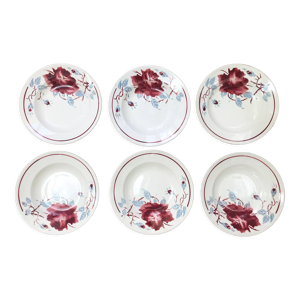 Ensemble de 6 assiettes Lunéville