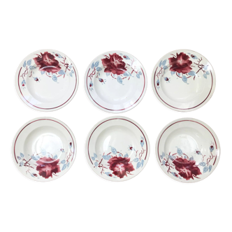 Luneville set of 6 plates