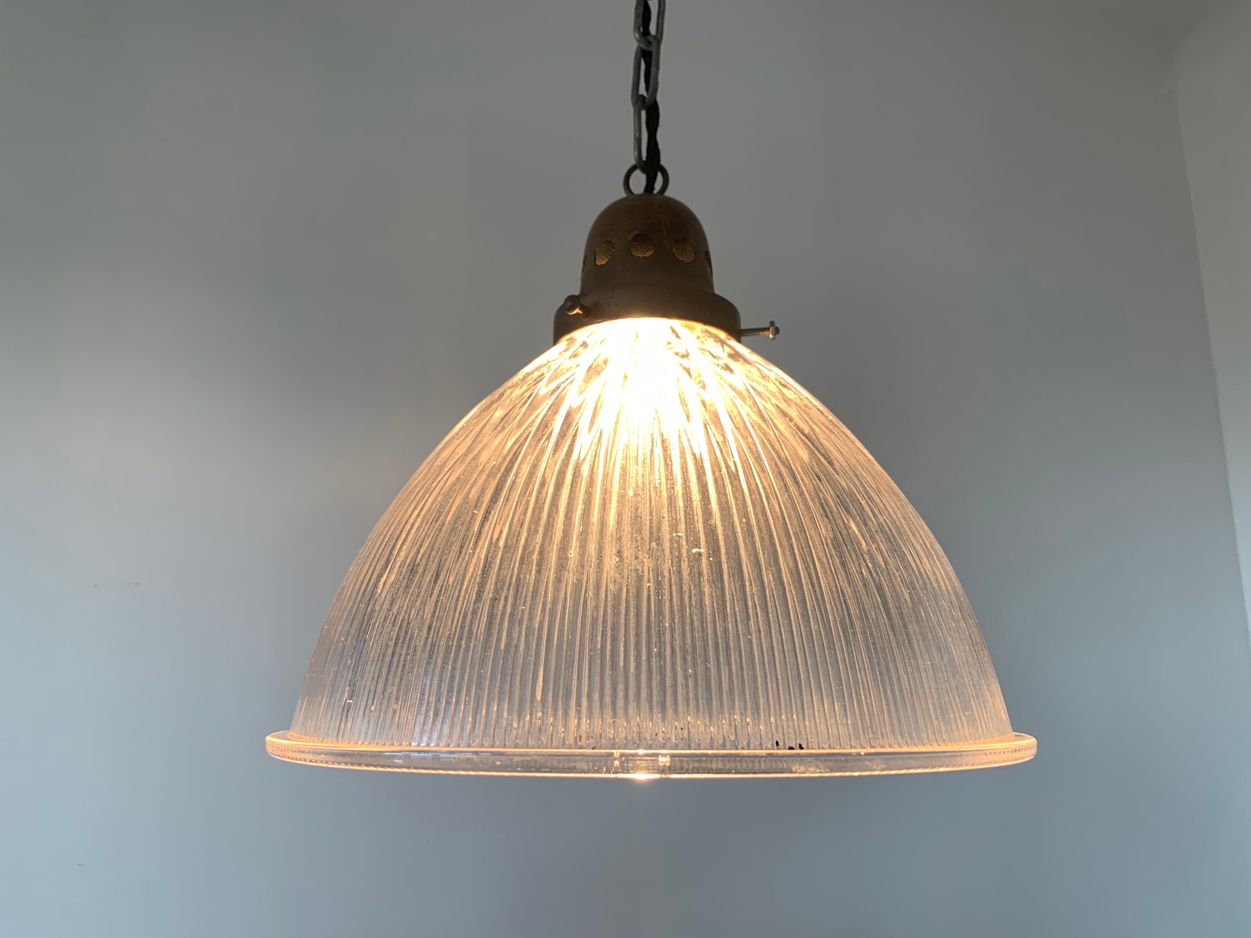 Suspension holophane ancienne