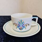 Duo of coffee cups in porcelain