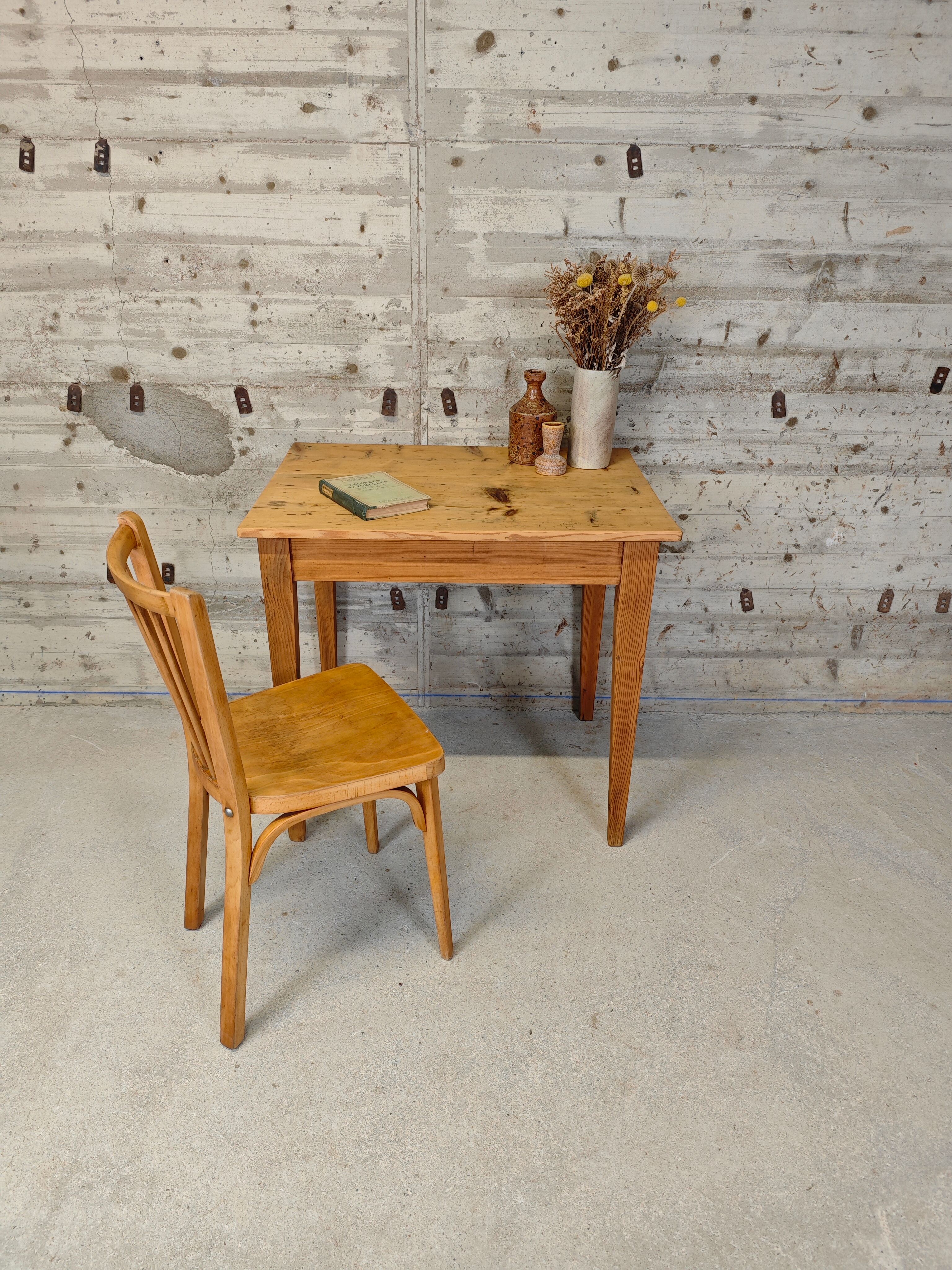 Side table/ desk in fir wood