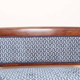 Ensemble de salon Thonet, en bois et jacquard bleu, 1910