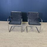 Pair of Mart Stam armchairs Fasem edition