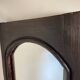 Antique Decorative Mirror Solid Oak Wood Frame Molded Vintage Art