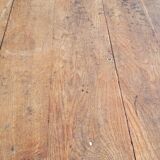 Rustic oak bistro farm table with louis philippe legs - 2m