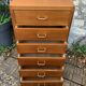 Vintage chest of drawers with compass feet 1960 H112