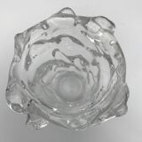 Crystal vase with relief spike decor 1.8 kg