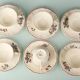 Coffee service in Sarreguemines earthenware, Agreste model.
