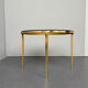 Hollywood Regency coffee table in brass and glass by Vereinigte Werkstätten, Germany, 1960s