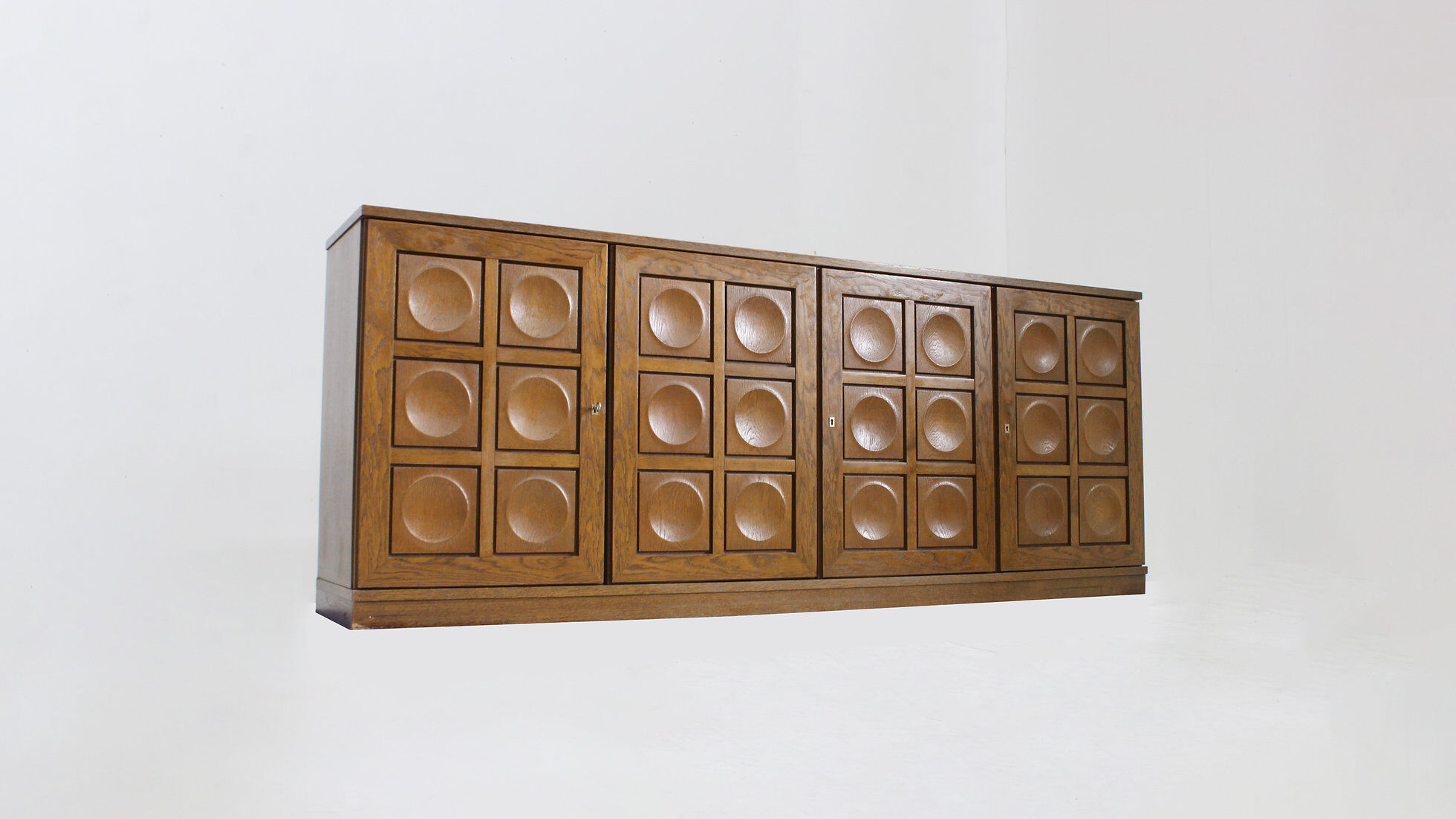 Vintage brutalist sideboard 1970s Gerhard Bartels