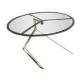Table basse verre  structure inox