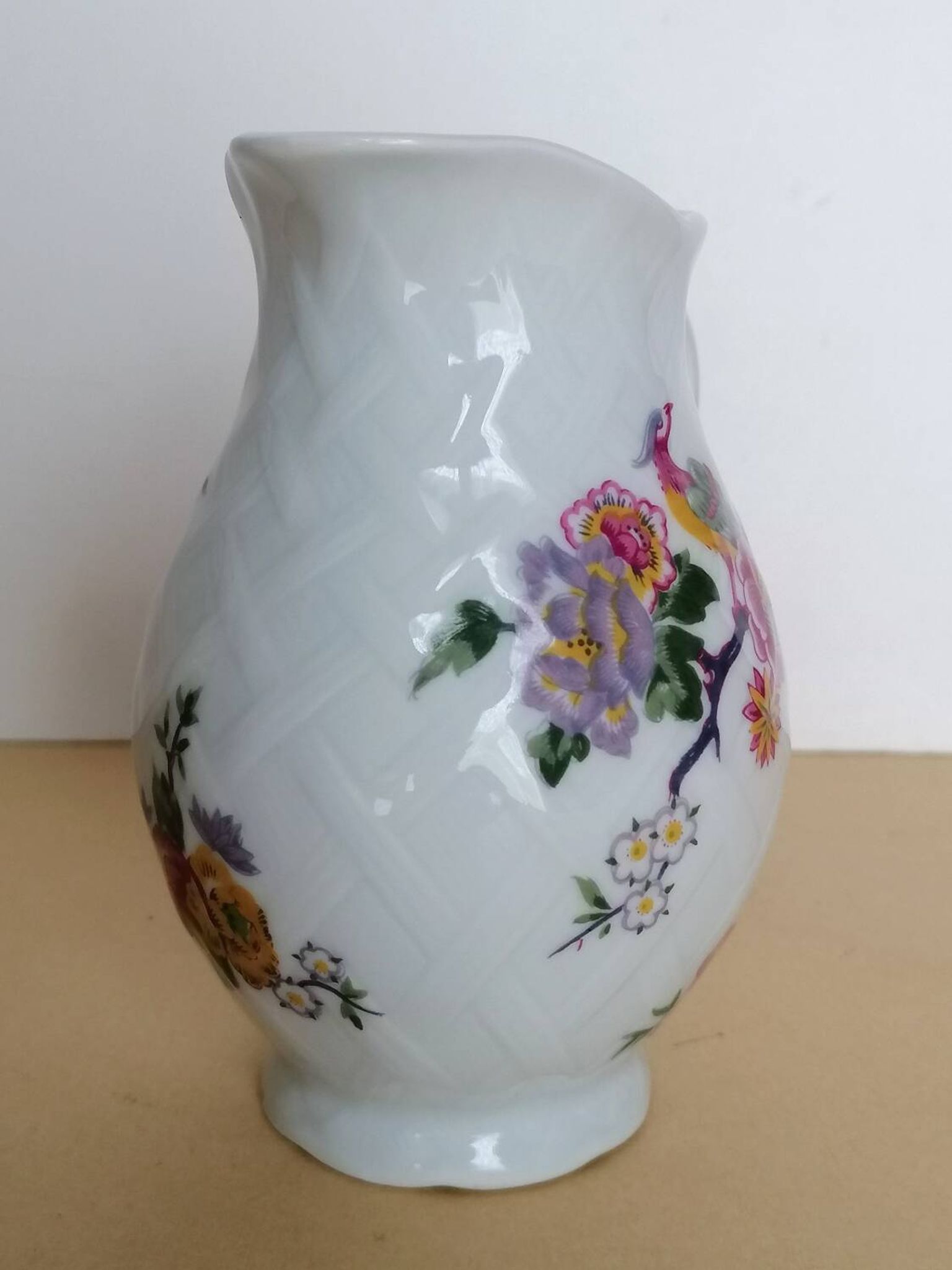 Bernardaud coffee service Limoges birds flowers