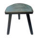 Black blue patina tripod stool
