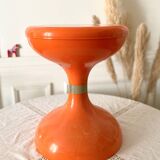 Robur Sgabello Americano stool orange plastic vintage 70s