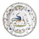 Assiette creuse en faïence de Moustiers décorée d'un oiseau, XIXe