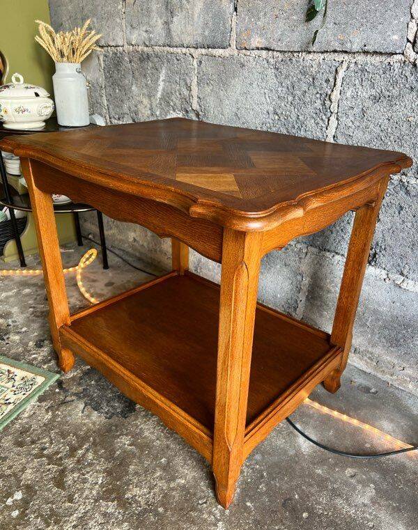 Vintage Napoleon III sideboard in solid oak.
