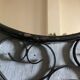 Large vintage black metal mirror Chaty Vallauris