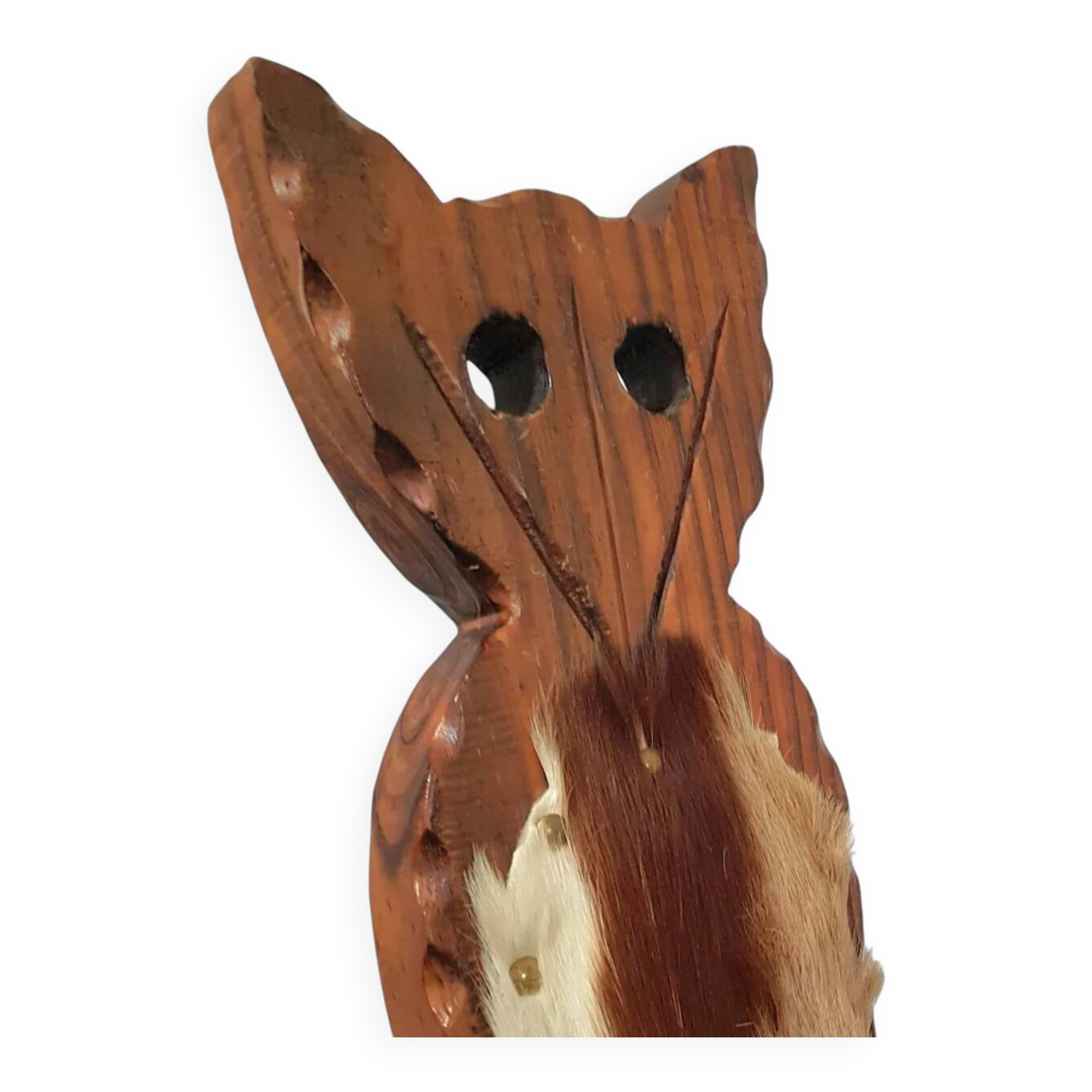 Brutalist cowhide cat tripod chairs / labeled made in Spain foldable backrest 1960s