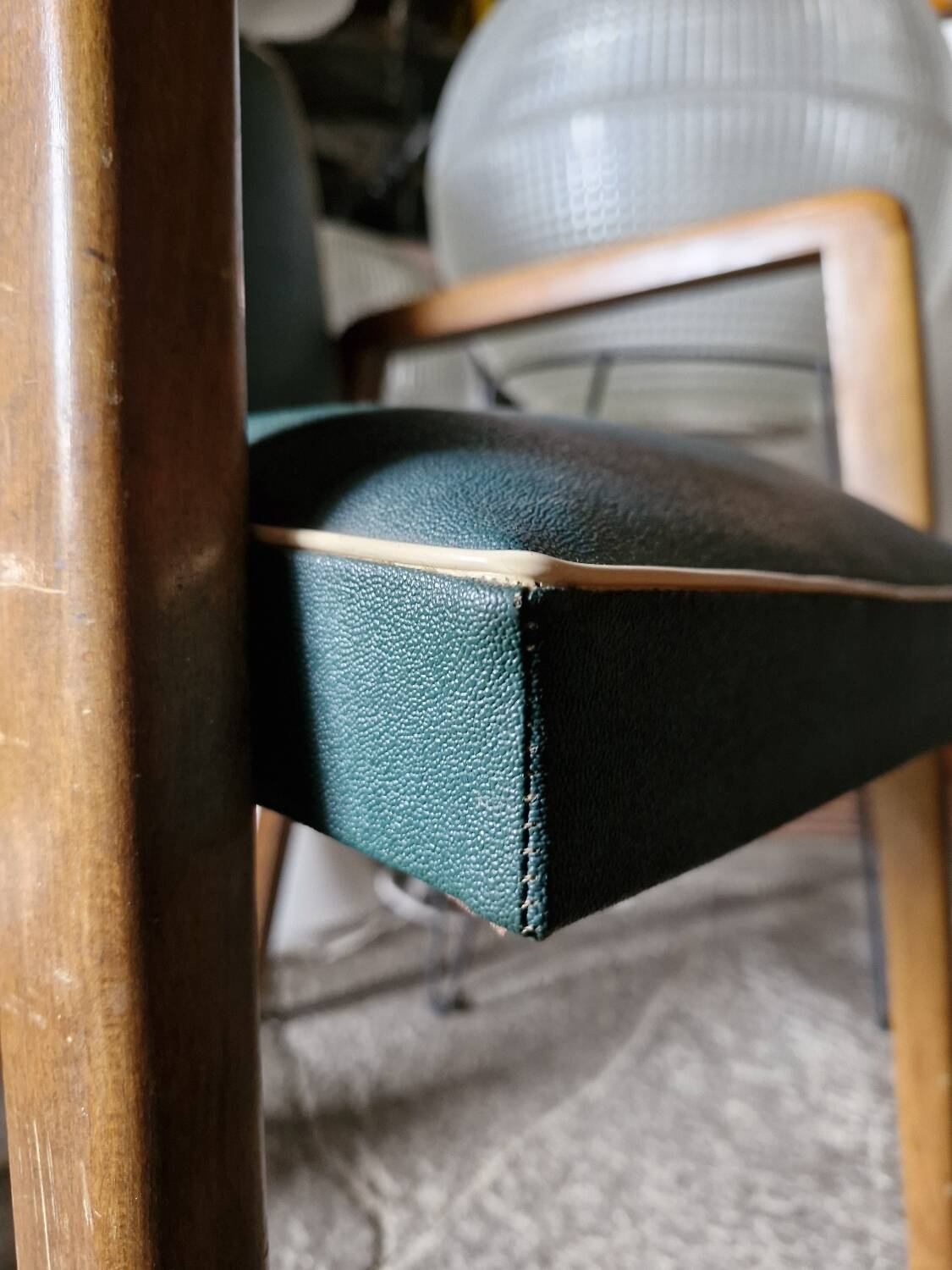Rare 1950's pair of scandinavian design bridges armchairs