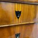 Biedermeier Ebonized Chest of Drawers in Cherry Veneer, South Germany, 1830