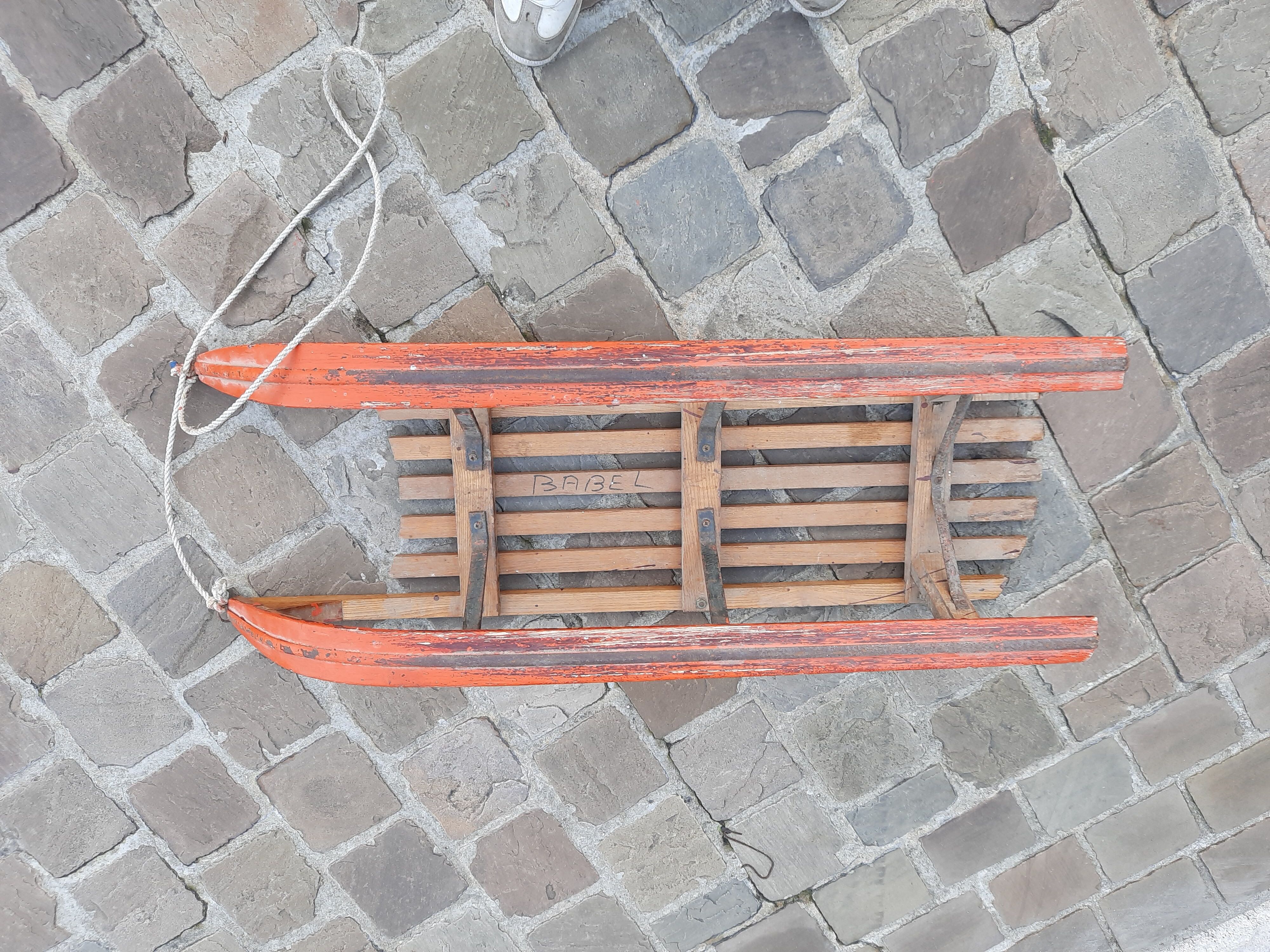 Old wooden sled