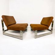 Set of 2 Lounge Chairs by Gilles Bouchez for Airborne, 1972