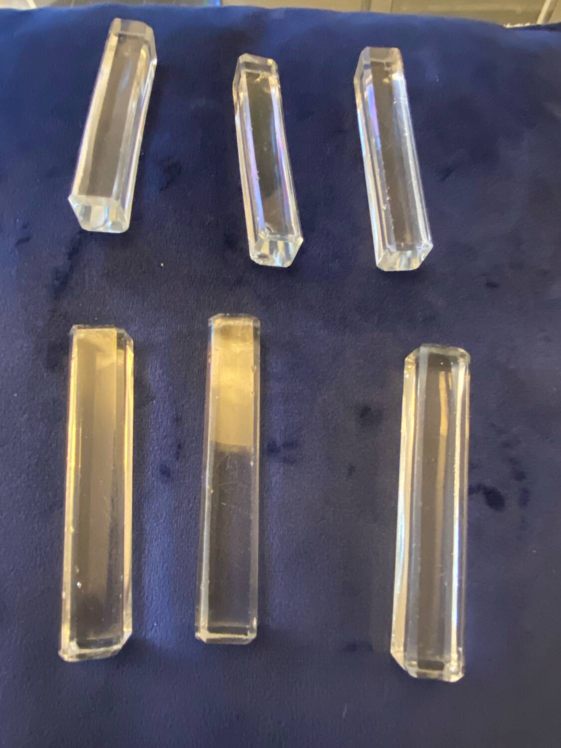 Lot de 6 porte couteaux vintage baccarat