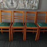 4 vintage bistro chairs 1950