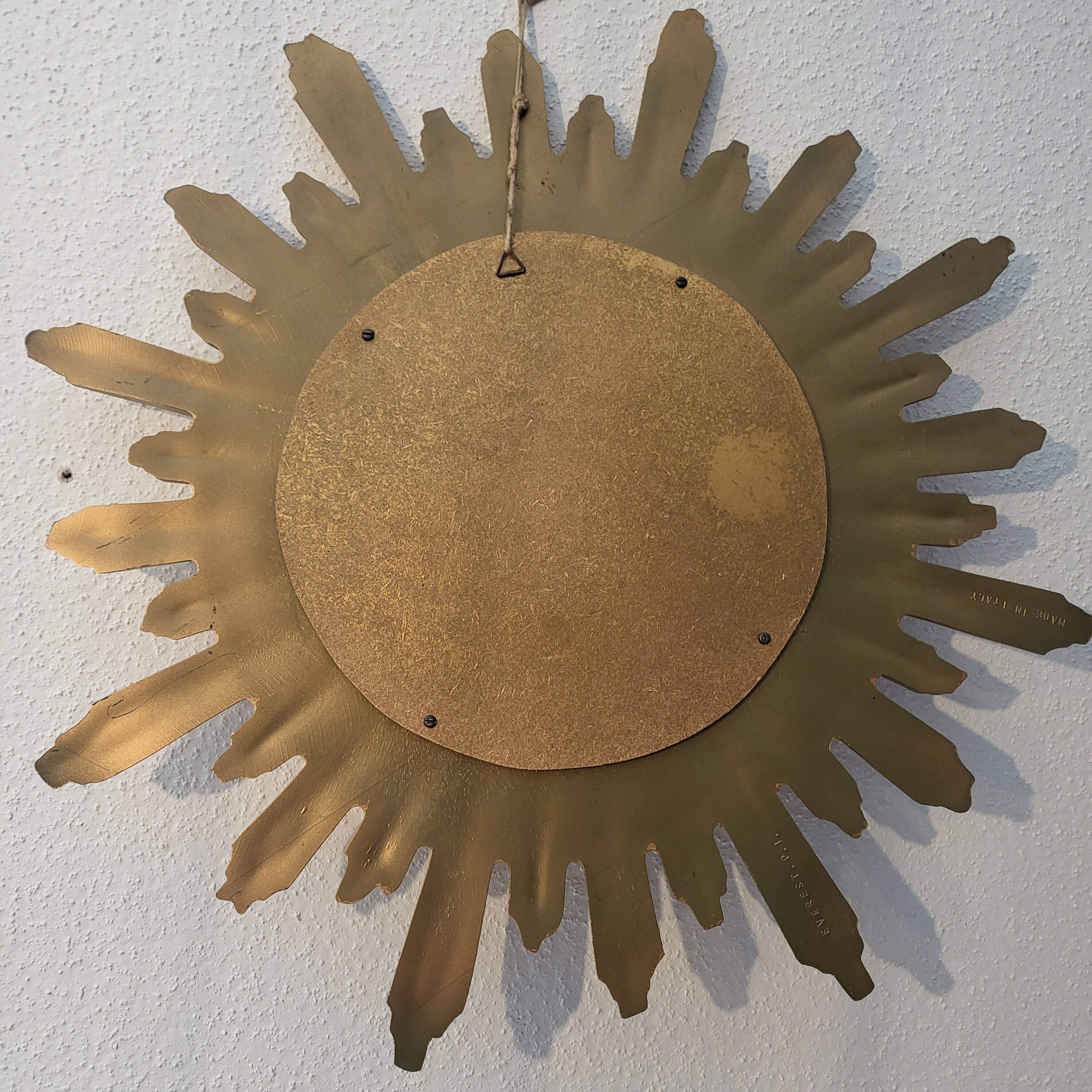 Sun mirror, made in Italy, 1960, 70, vintage