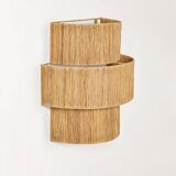 Raffia wall light - Triple
