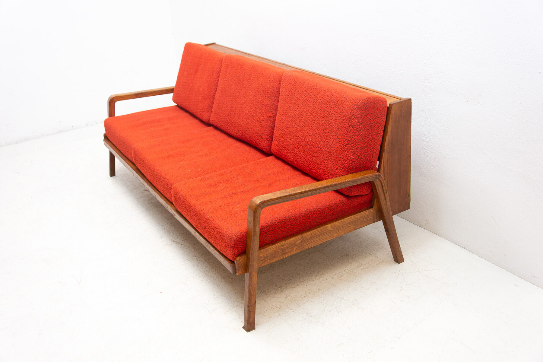 Mid century folding sofa in scandinavian style, 1960´s, czechoslovakia